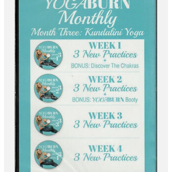 Yoga Burn Month 1 and 3 4dvd each. with KUNDALINI - Picture 3 of 9
